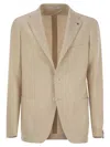 Tagliatore Men's Virgin Wool Blend Jacket In Cream