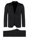 Tagliatore Virgin Wool Two-piece Suit In Black