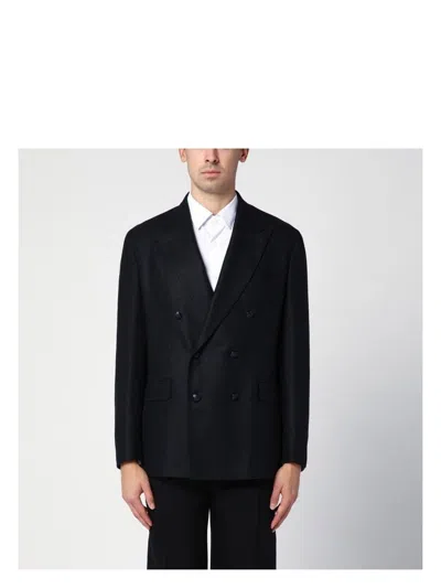 TAGLIATORE MEN'S WOOL AND CASHMERE DOUBLE-BREASTED JACKET