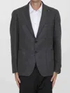 Tagliatore Wool And Cashmere Jacket In Gray