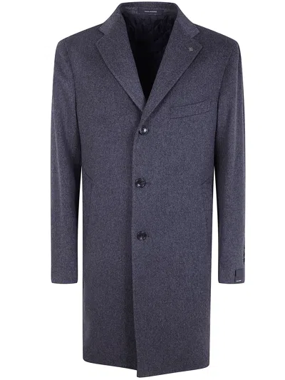 Tagliatore Mens Classic Coat In Blue