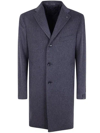 Tagliatore Mens Classic Coat In Gray