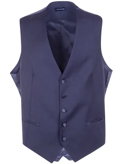 Tagliatore Men`s Gilet In Blue