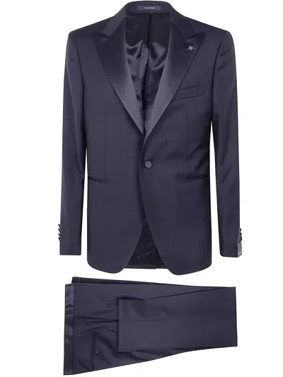 Tagliatore Classic Smoking With Gilet In Blue