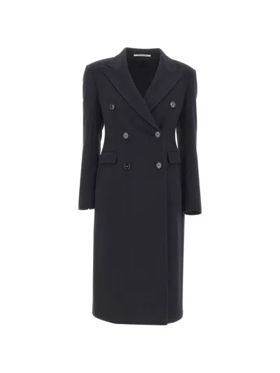 Tagliatore Meriel Double-breasted Coat In Black