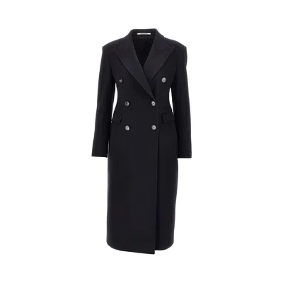 Tagliatore 'meriel' Double-breasted Coat In Blue
