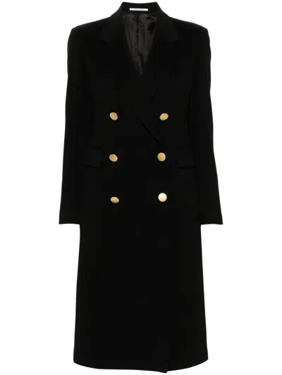 Tagliatore Double Breasted Coat In Red