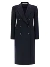 Tagliatore Tailored Double-breasted Coat Notched Lapels In Blue
