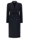Tagliatore Tailored Double-breasted Coat Notched Lapels In Blue