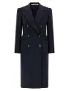 Tagliatore Tailored Double-breasted Coat Notched Lapels In Blue