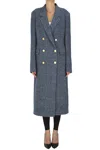 Tagliatore Meryl Double-breasted Coat In Blue