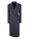 Tagliatore Tailored Double-breasted Coat Notched Lapels In Black