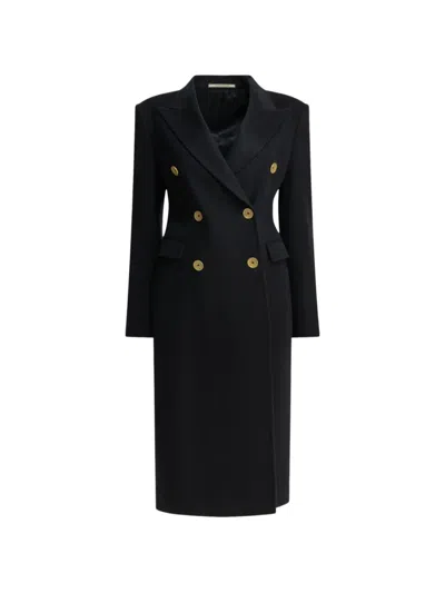 Tagliatore Meryl Double-breasted Cashmere Coat In Black