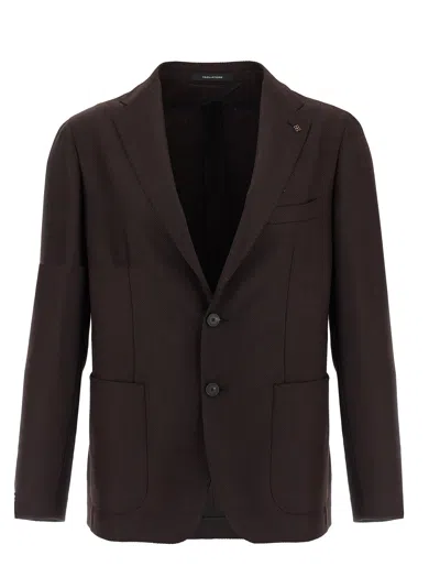 TAGLIATORE MICRO SQUARES BLAZER BORDEAUX