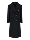 Tagliatore Structured Double-breasted Jacket With Flap Pockets In Black