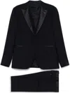 Tagliatore Midnight Blue Tailored Jacket With Concealed Fastenings In Blue