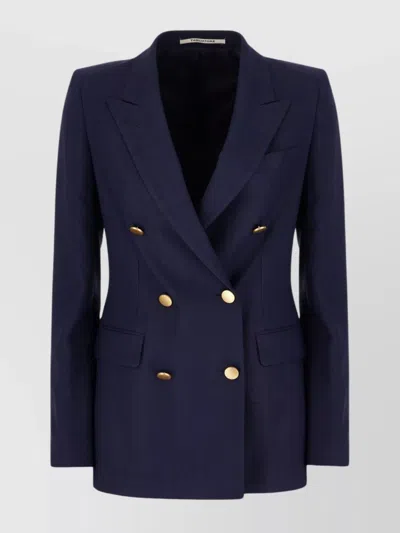 TAGLIATORE MIDNIGHT BLUE VISCOSE BLEND JACKET