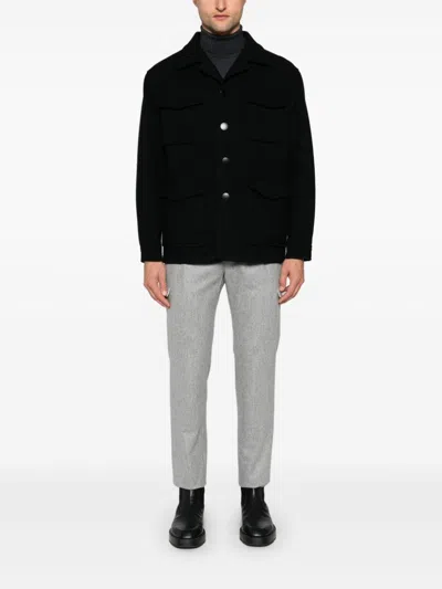 Tagliatore Amir Casual Jacket In Black Linen