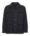 Tagliatore Milton Patch Pocket Coat In Black