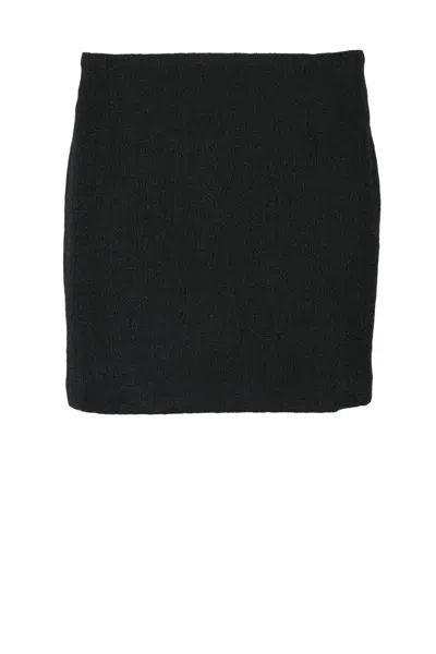 Tagliatore Mini Bouclé Skirt - Black