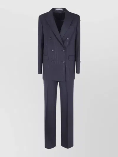 Tagliatore Mini Jacket Dress In Purple
