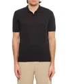 Tagliatore Minimalist V-neck Polo Shirt With Pointed Collar