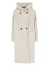 Tagliatore Minimalist White Jacket With Classic Collar And Tailored Fit In Neutral