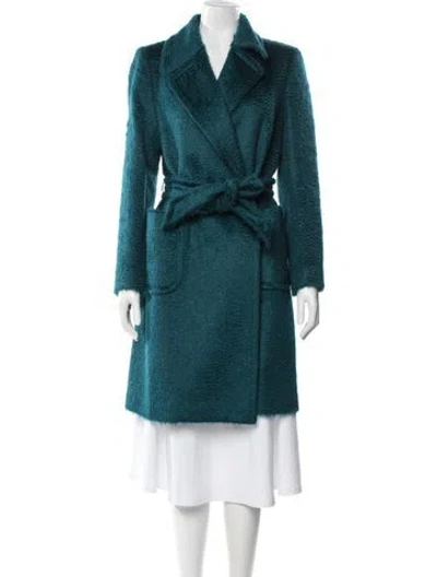Pre-owned Tagliatore Mohair Coat In Blue