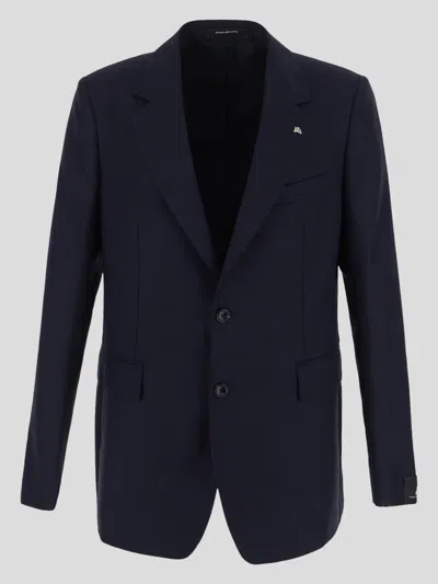 Tagliatore Mohair Suit In Blue