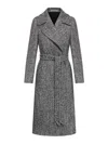 Tagliatore Caitlyn Virgin Wool Blend Maxi Coat In Negro