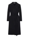 Tagliatore Molly Wool And Cashmere Coat In Black