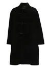 Tagliatore Toggle-front Wool Coat In Black