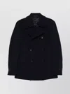 Tagliatore Double-breasted Wool Coat In Black