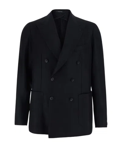 Tagliatore Monte Carlo Double-breasted Jacket In Blue