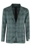 Tagliatore Long-sleeved Casual Jacket In Green