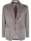 Tagliatore Structured Men's Jacket With Notch Lapel In Brown