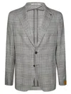 Tagliatore Checkered Single-breasted Suit Jacket In Gray