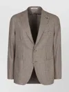 Tagliatore Monte Carlo Wool Buttoned Blazer In Nude