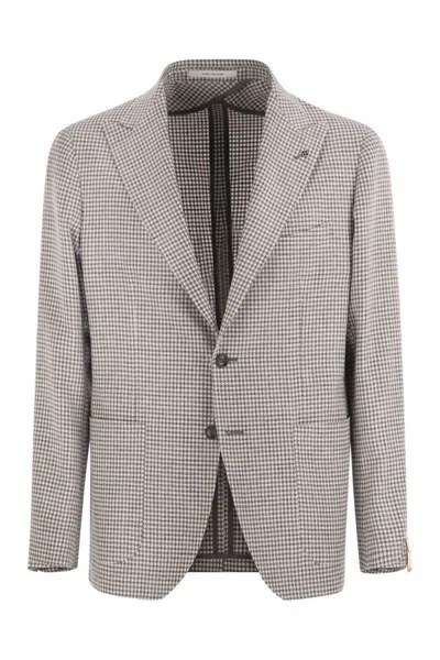 TAGLIATORE TAGLIATORE MONTECARLO - LINEN AND COTTON JACKET