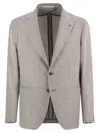 Tagliatore Men's Montecarlo - Linen And Cotton Jacket In Gray