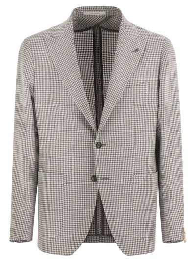TAGLIATORE MONTECARLO - LINEN AND COTTON JACKET