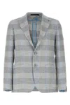 Tagliatore 'montecarlo' Blazer Featuring Notch Lapel In Gray