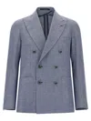 Tagliatore 'montecarlo' Blazer Featuring Back Vent In Blue