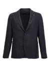 Tagliatore Single-breasted Blazer In Blue