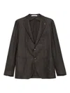 Tagliatore Single-breasted Two-button Blazer In Black