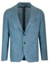 Tagliatore Single-breasted Suit Jacket In Gray