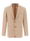 Tagliatore Blazer 'montecarlo' Button Cuffs In Nude & Neutrals