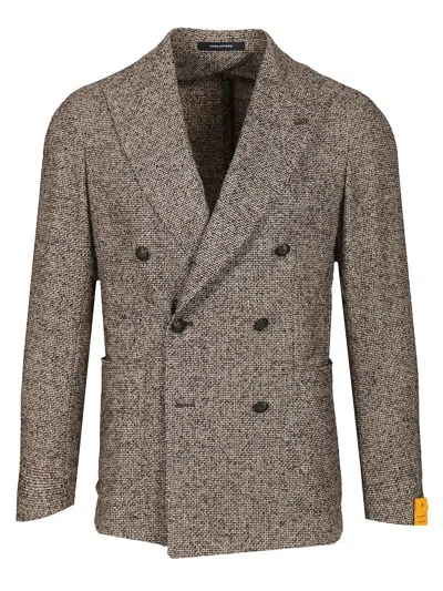 Tagliatore Montecarlo Doppio Petto Boucle Jackets Grey In Brown