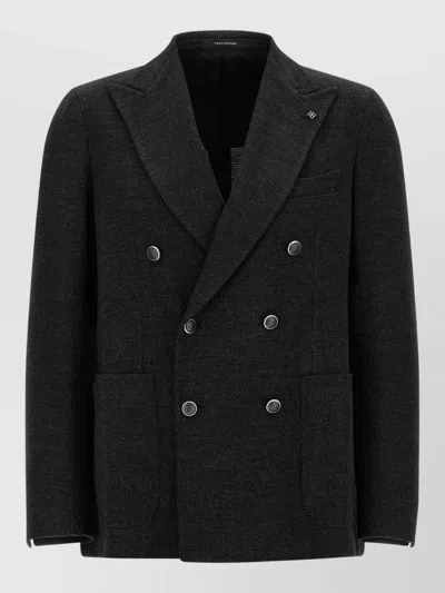 Tagliatore Montecarlo Double-breasted Blazer In Brown