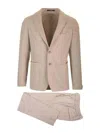 Tagliatore Montecarlo Dress Emptied In Super 100s Wool Jersey Dresses Beige In Neutral